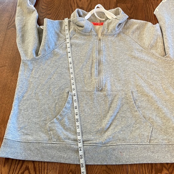 CALVIN KLEIN LOGO women’s plus PERFORMANCE 1/2 zip sweatshirt grey pockets 2X - Picture 14 of 17